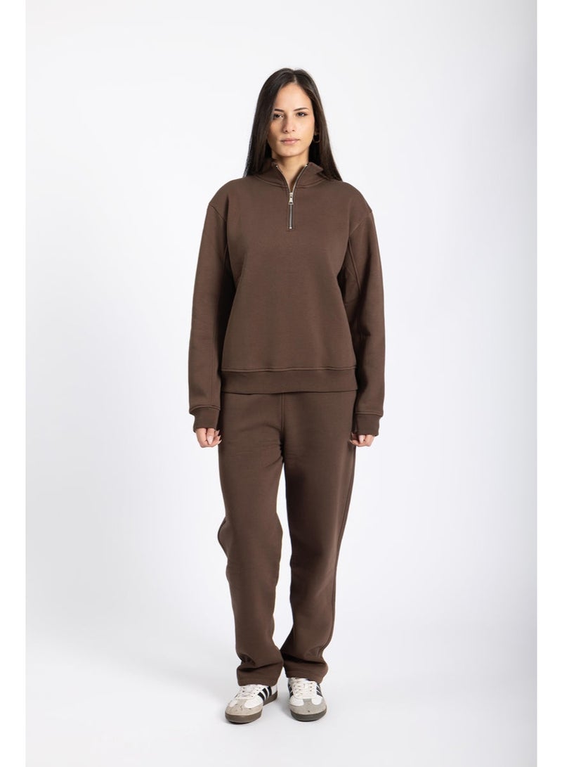 AMICI Brown Quarter-zip - Image 2
